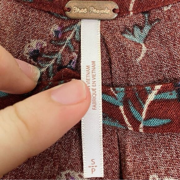 Free People | Floral Tree Swing Sleeveless Tunic Size Small - Picture 12 of 13